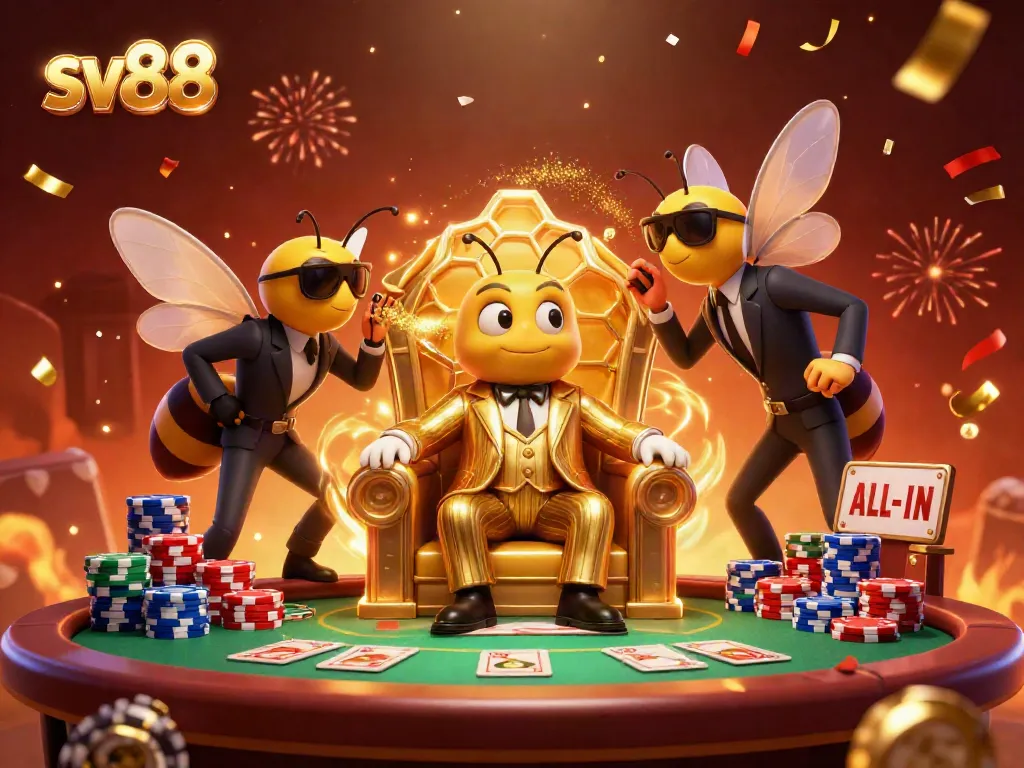 Experience thrilling action at sv88 with a bumblebee mob boss and gaming elements in a dynamic scene.